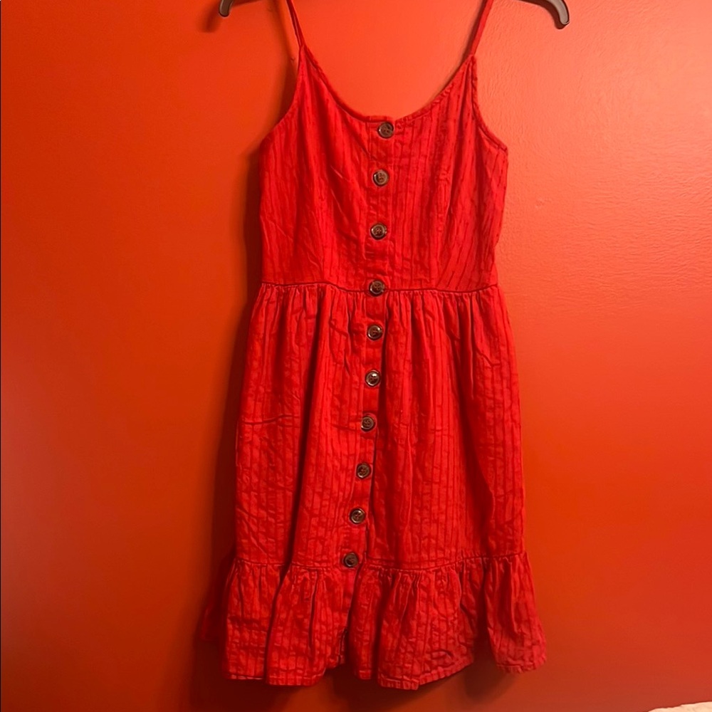 Japna Rojo Button-Front Dress size S